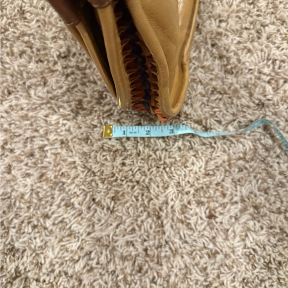 Women’s Frye Woven Leather Crossbody Messenger Multi-Color Western Tassel Bag - Picture 13 of 13